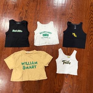 William & Mary Crop Tops